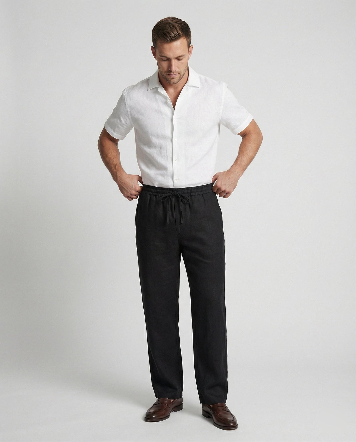 Pantaloni Lino Uomo Estivi Comodi - Brentozzi