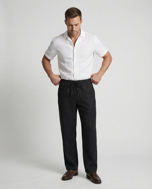 Pantaloni Lino Uomo Estivi Comodi - Brentozzi