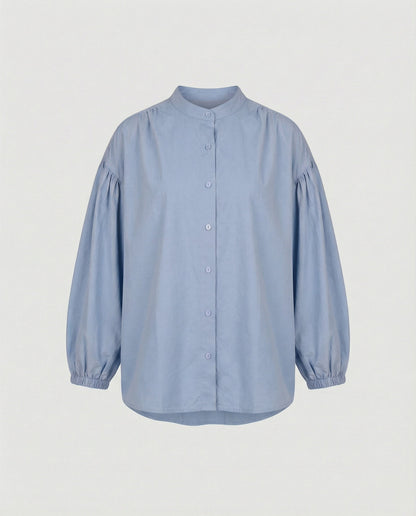 Blusa Donna con Maniche Voluminose e Design Moderno