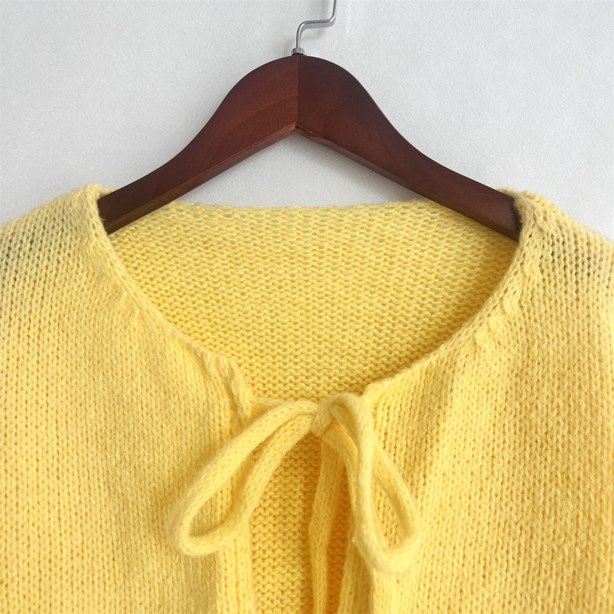 Cardigan Uomo Girocollo con Lacci Semplice