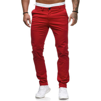 Pantaloni Chino Uomo Slim Fit Moderni