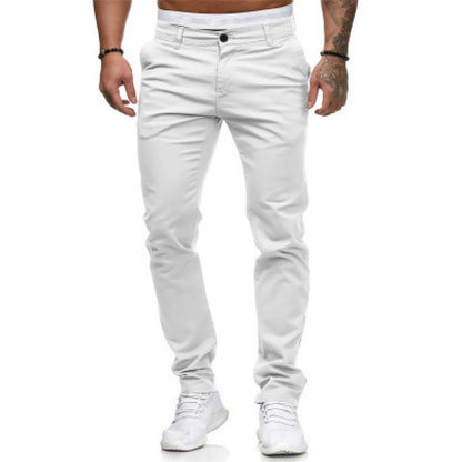 Pantaloni Chino Uomo Slim Fit Moderni