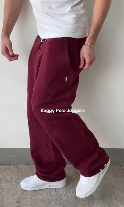 Pantaloni Jogging Uomo in Fleece Classici con Tasche Laterali