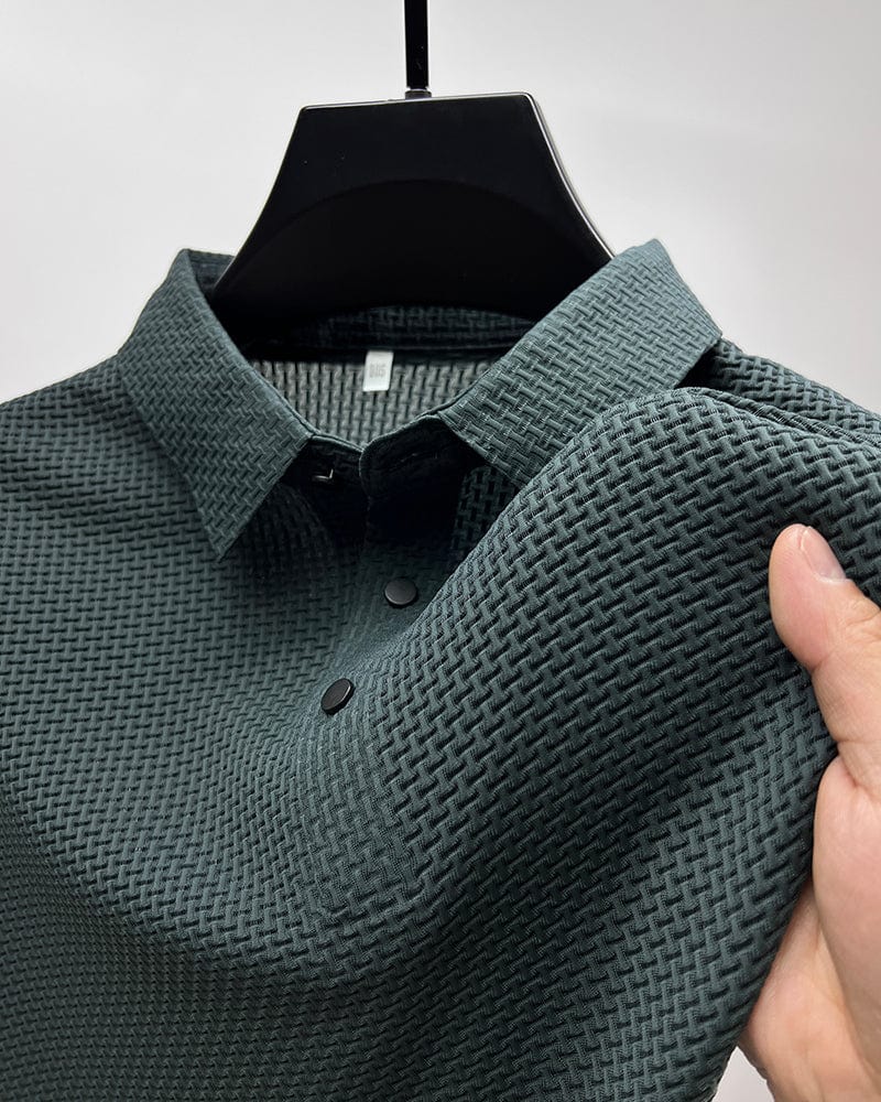 Polo Uomo Strutturata Vestibilità Larga