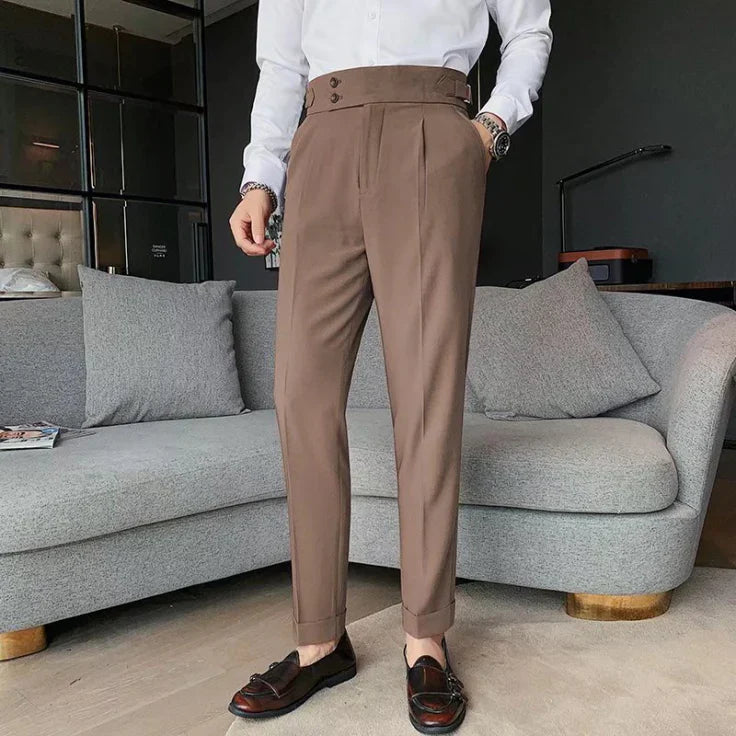 Pantaloni Uomo Vita Alta Taglio Comodo - Brentozzi