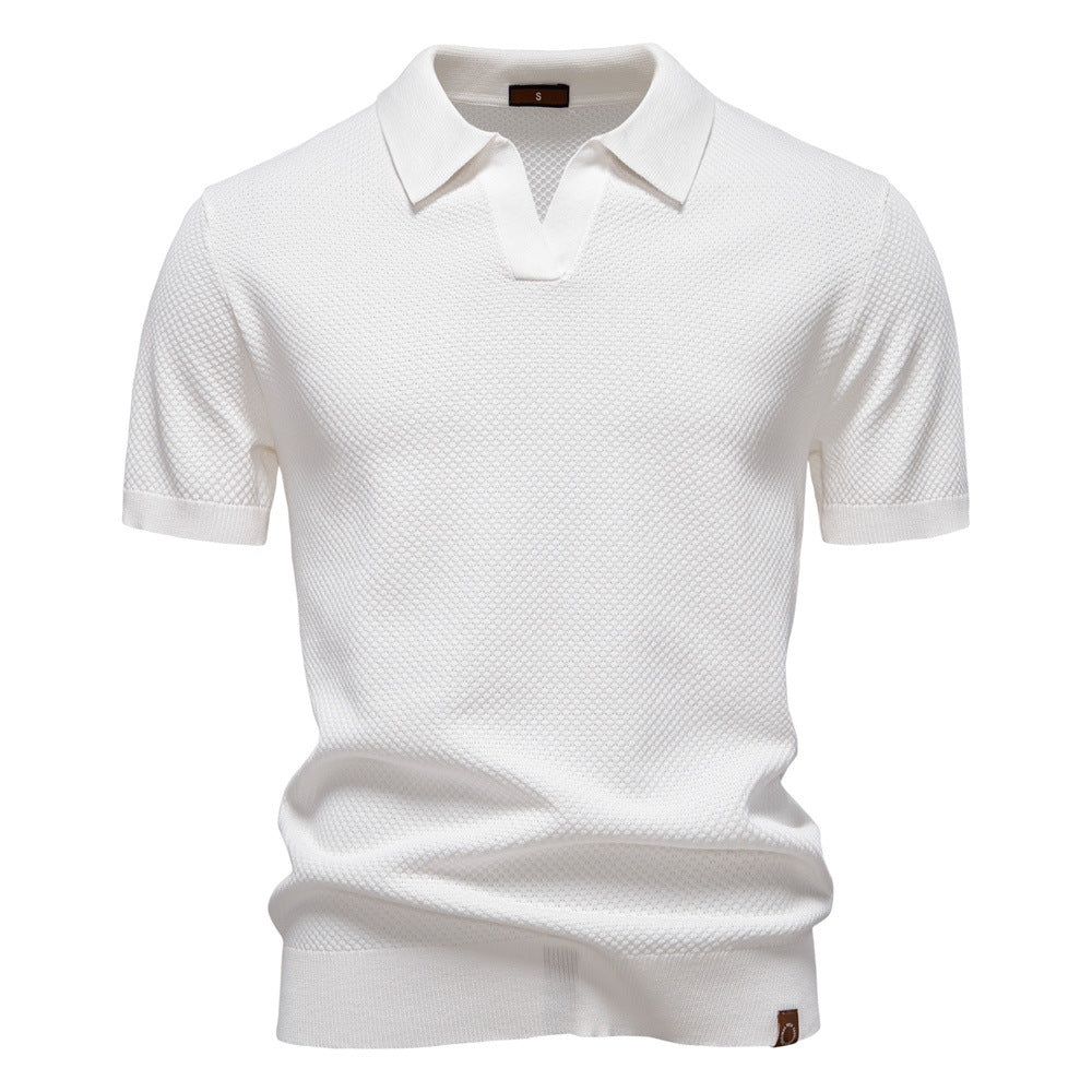 Polo Uomo Strutturata Manica Corta