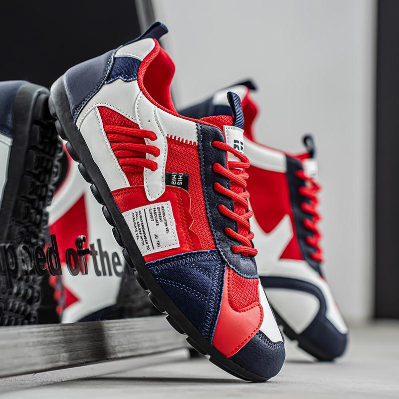 Sneaker Uomo con Mesh e Lacci