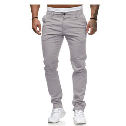Pantaloni Chino Uomo Slim Fit Moderni