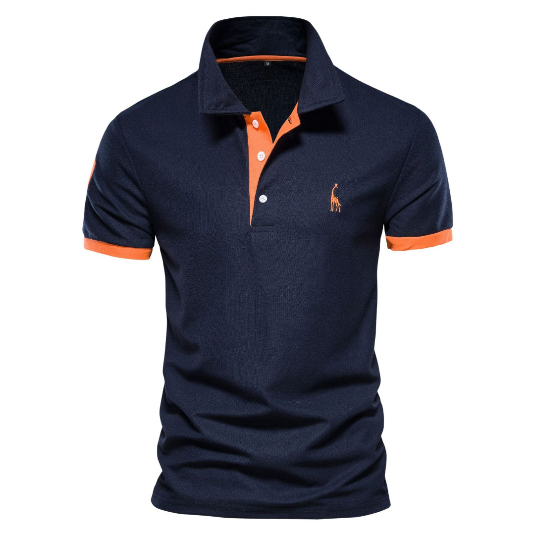 Polo Uomo Manica Corta con Inserti a Contrasto - Brentozzi