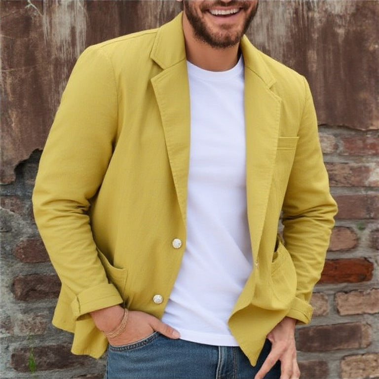 Giacca Jersey Uomo Casual con Tasche
