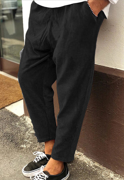 Pantaloni Uomo Taglio Largo Vestibilità Comoda