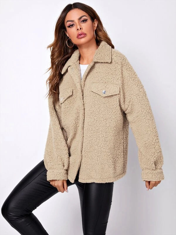 Giacca Donna con Colletto e Tasche Taglio Classico