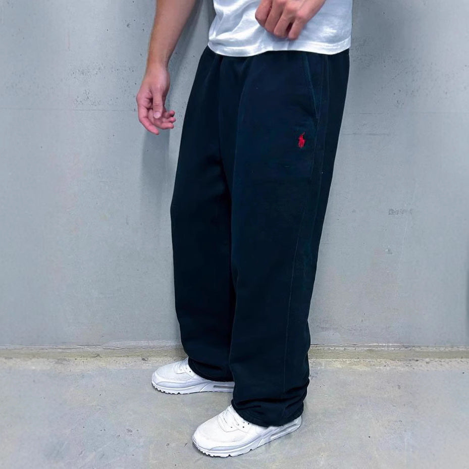 Pantaloni Jogging Uomo in Fleece Classici con Tasche Laterali