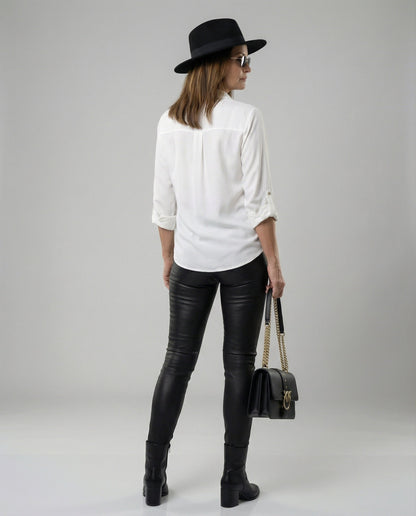 Camicia Donna con Tasche Taglio Classico