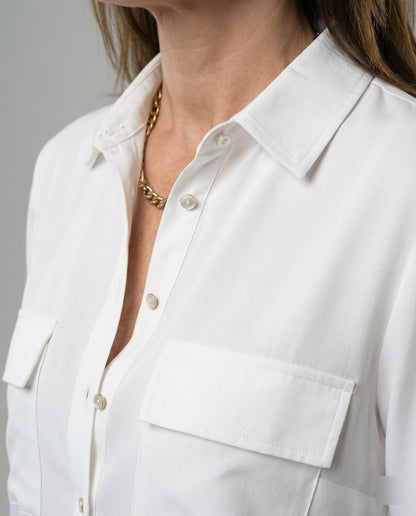 Camicia Donna con Tasche Taglio Classico
