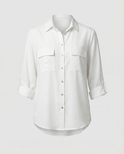 Camicia Donna con Tasche Taglio Classico