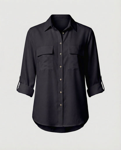 Camicia Donna con Tasche Taglio Classico