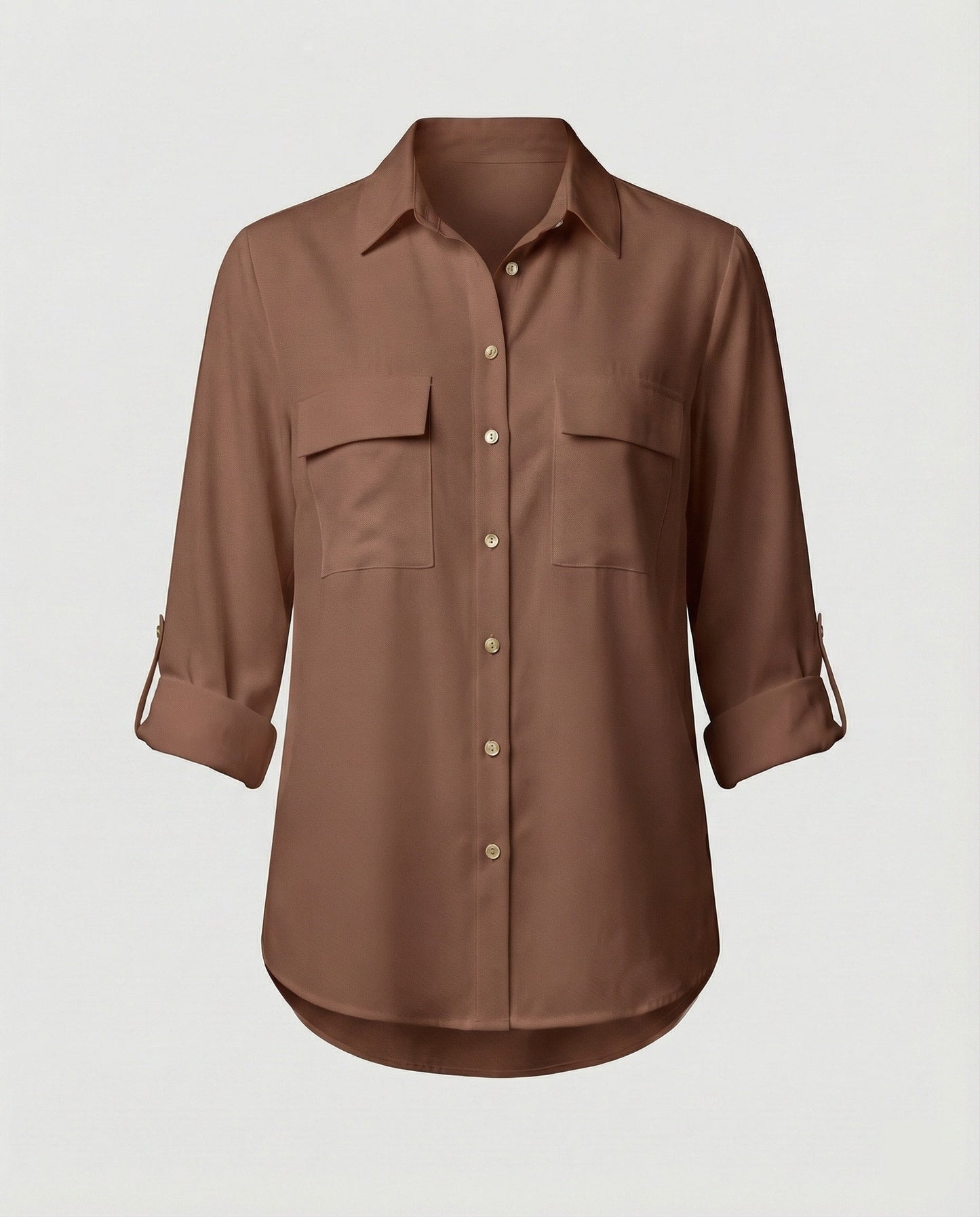 Camicia Donna con Tasche Taglio Classico