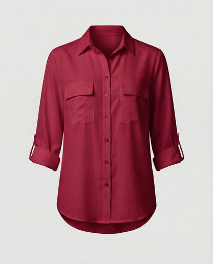 Camicia Donna con Tasche Taglio Classico