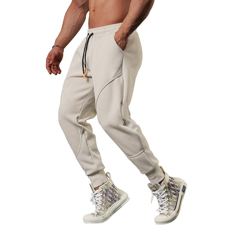 Pantaloni Jogging Uomo Fleece Leggero Cargo Taglio Tapered