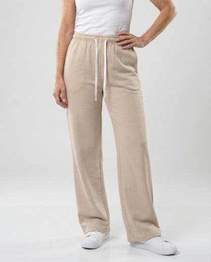 Pantaloni Donna Comodi Ampia Gamba Casual
