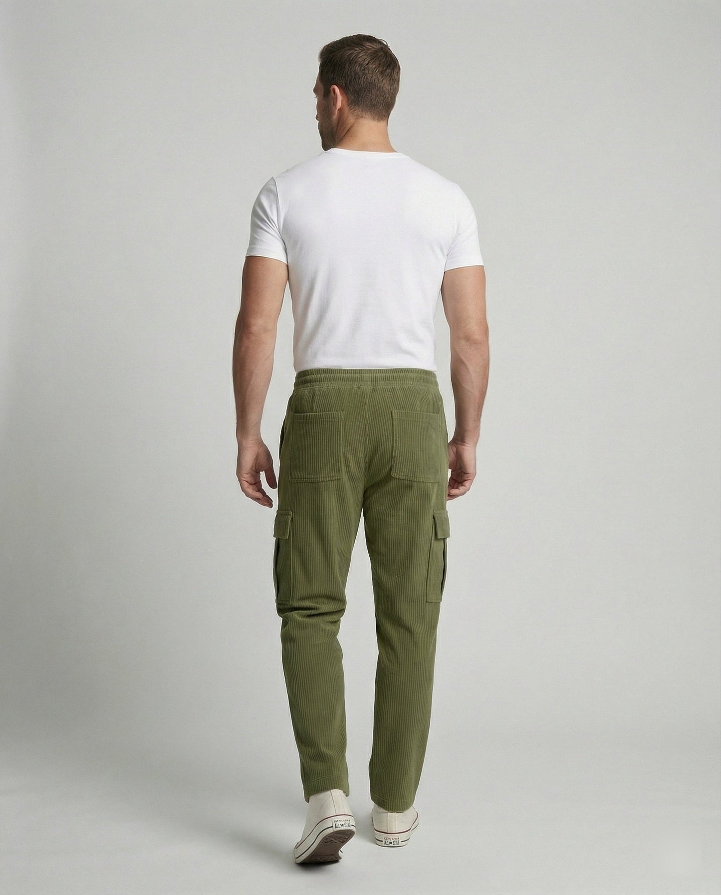 Pantaloni Cargo Uomo con Vita Elastica