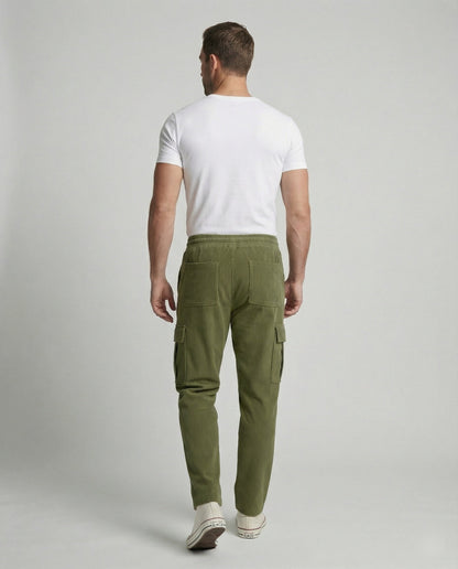 Pantaloni Cargo Uomo con Vita Elastica