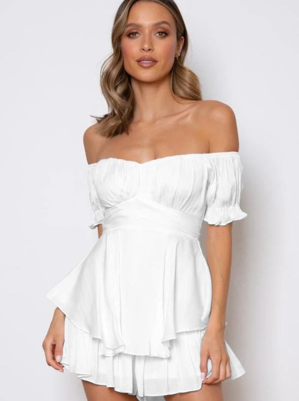 Abito Minidress Donna Spalle Scoperte Estivo