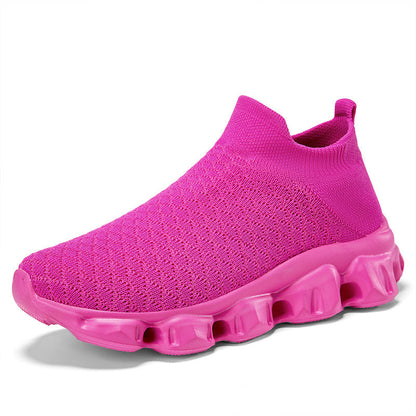 Scarpe Donna in Tessuto Elasticizzato Suola Profilata