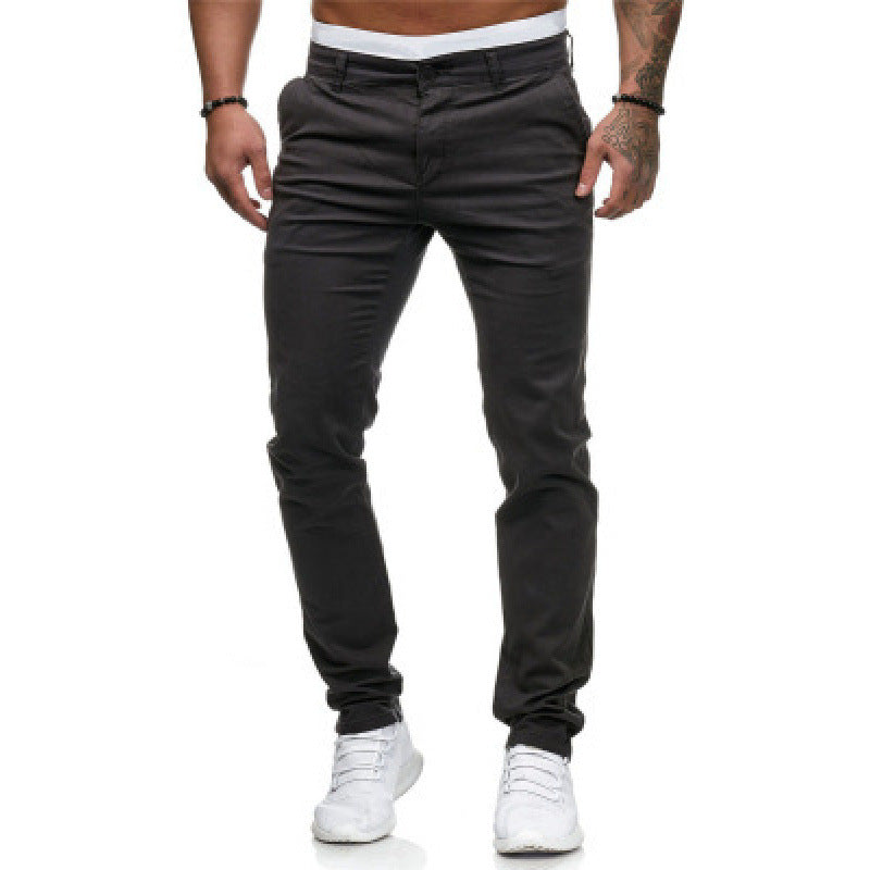 Pantaloni Chino Uomo Slim Fit Moderni