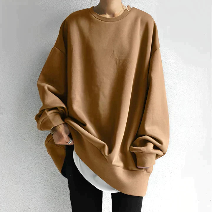 Maglione Oversize Donna Casual Manica Lunga Morbido