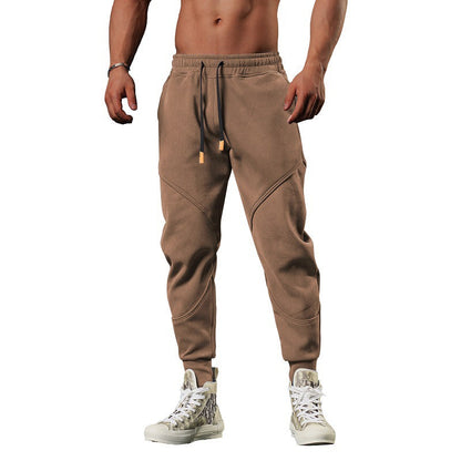 Pantaloni Jogging Uomo Fleece Leggero Cargo Taglio Tapered