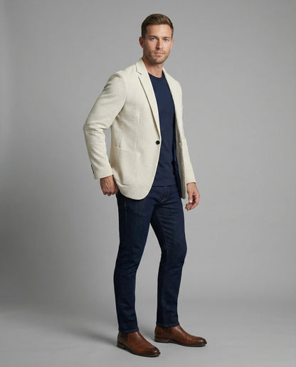 Blazer Uomo Quadrettato Taglio Moderno