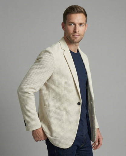 Blazer Uomo Quadrettato Taglio Moderno - Brentozzi