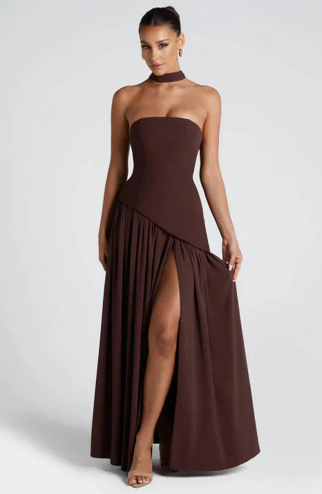 Abito Maxi Donna Senza Spalline