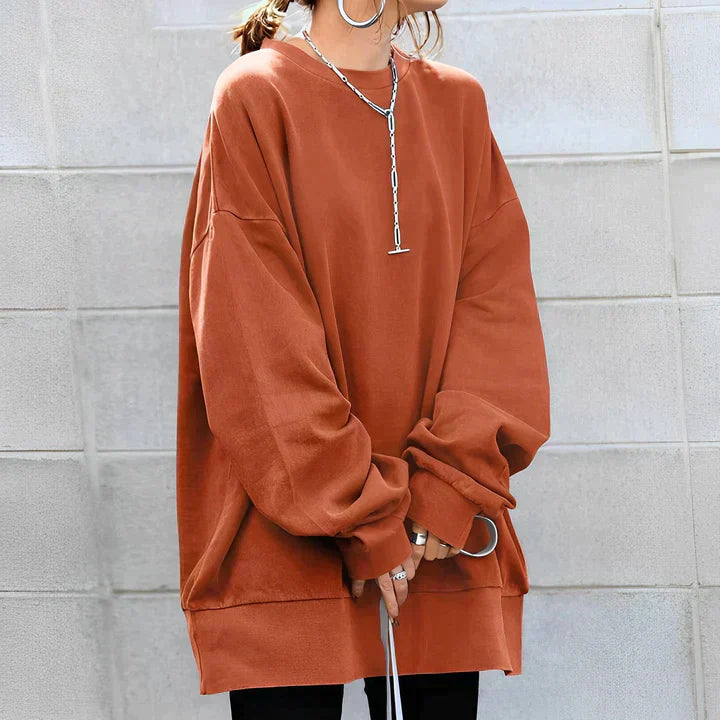 Maglione Oversize Donna Casual Manica Lunga Morbido