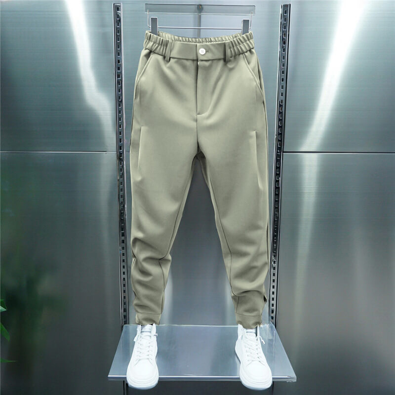 Pantaloni Harem Uomo Elastico in Vita e Polsini Regolabili
