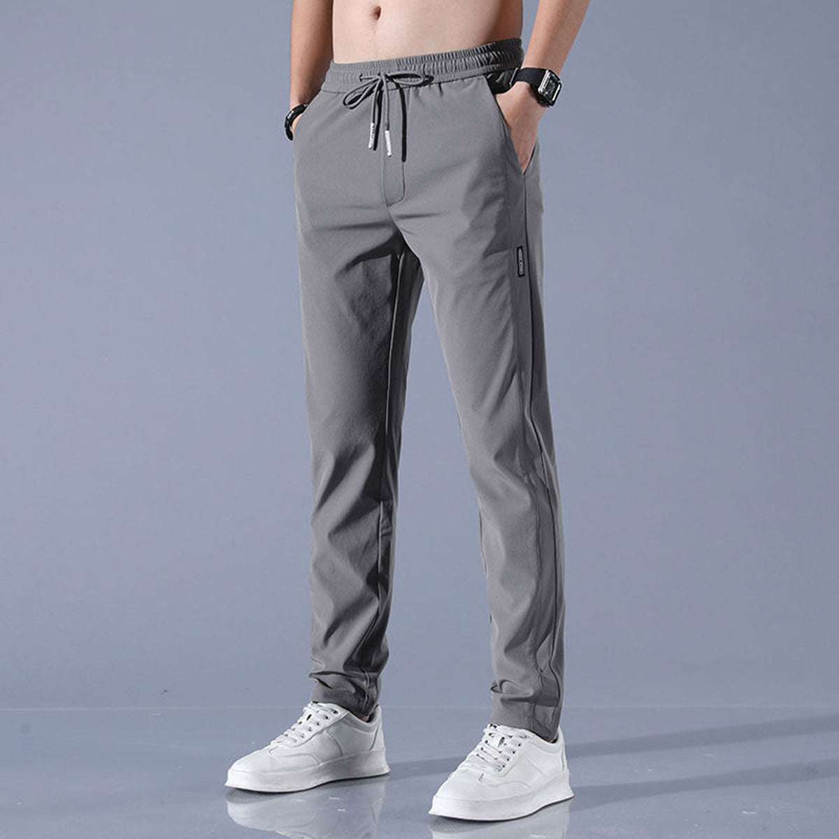 Pantaloni Jogging Uomo Tessuto Morbido Vestibilità Comoda