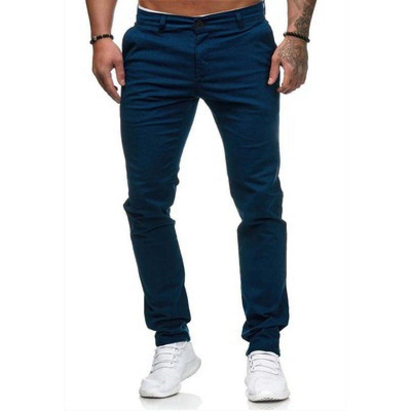 Pantaloni Chino Uomo Slim Fit Moderni