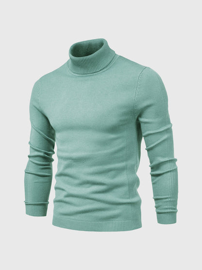 Maglione Uomo in Cotone Morbido Collo Alto Lavabile