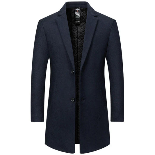 Cappotto Uomo Lungo Taglio Dritto Classico - Brentozzi