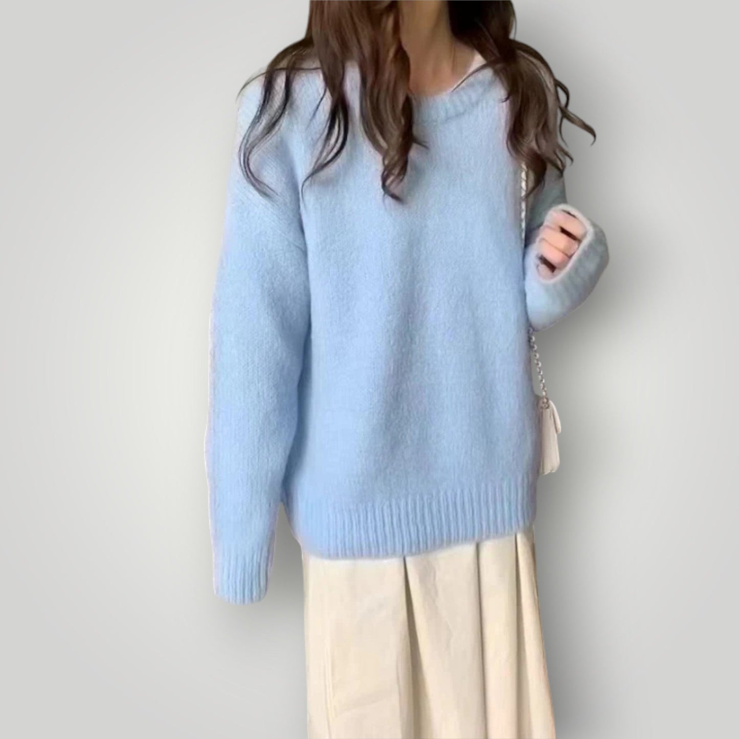 Maglione Donna Maniche Lunghe Vestibilità Ampia