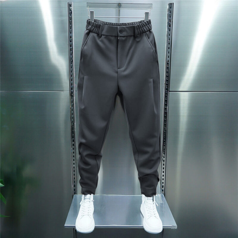 Pantaloni Harem Uomo Elastico in Vita e Polsini Regolabili