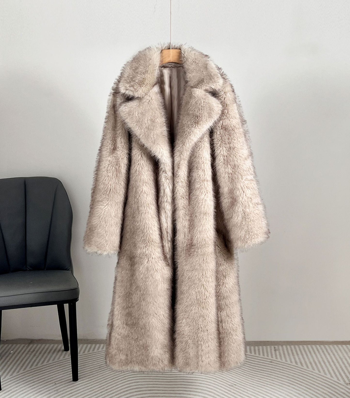 Cappotto Donna Invernale Tessuto Caldo Vestibilità Ampia
