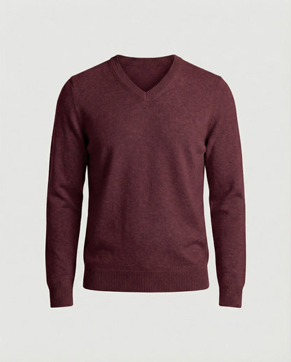 Maglione Uomo Cotone Scollo a V