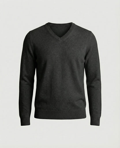 Maglione Uomo Cotone Scollo a V