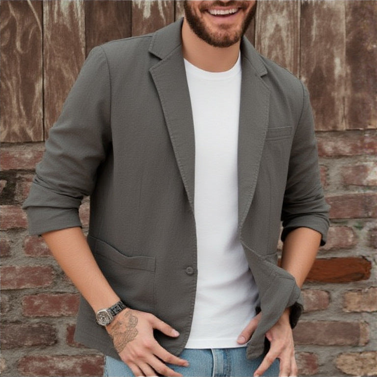 Giacca Jersey Uomo Casual con Tasche