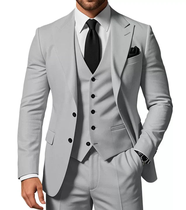 Abito Completo Uomo Tre Pezzi Giacca Gilet e Pantaloni