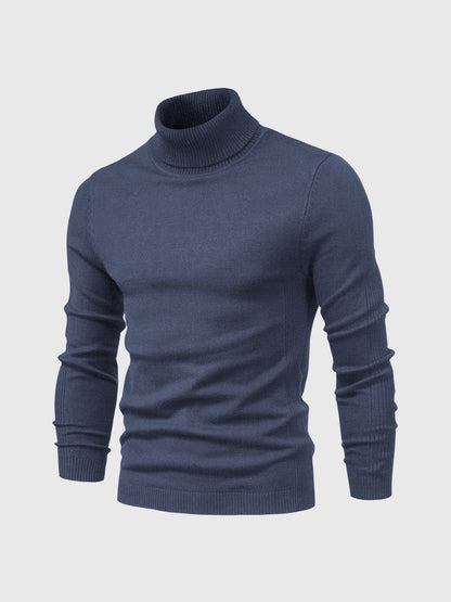 Maglione Uomo in Cotone Morbido Collo Alto Lavabile