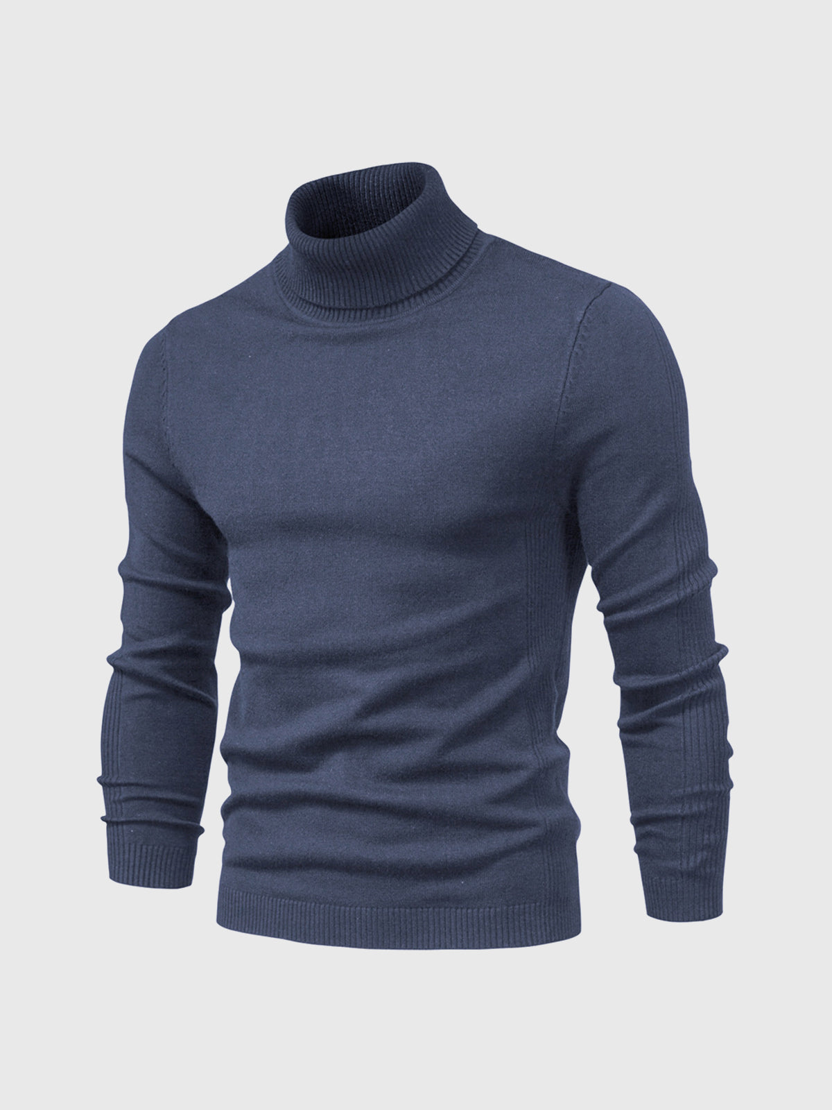 Maglione Uomo Collo Alto Morbido Vestibilità Regolare